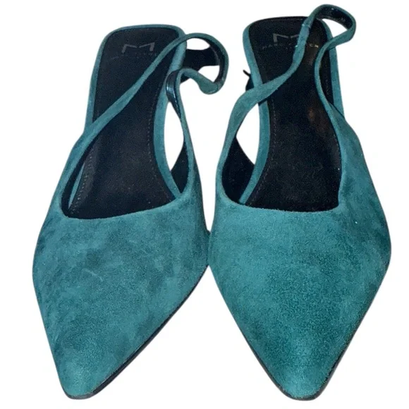 Marc Fisher Emerald Green Suede Heels Sleek Design💕 - Picture 3 of 6